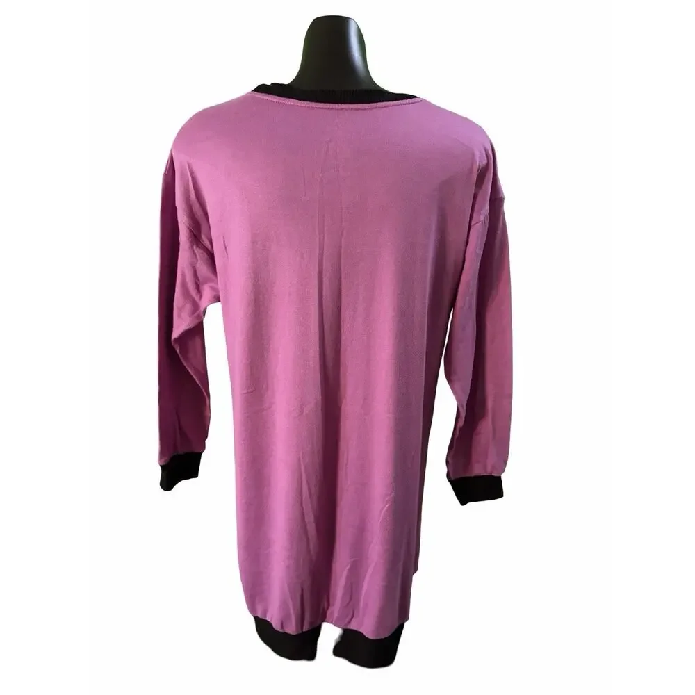 Disney Nightmare Before Christmas Sally Sweater Dress Womens S Purple Tunic Goth - Picture 2 of 7
